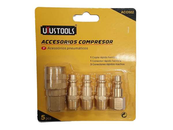 ACOPLES C/ADAPTADOR P/MANGUERA AIRE AC0502