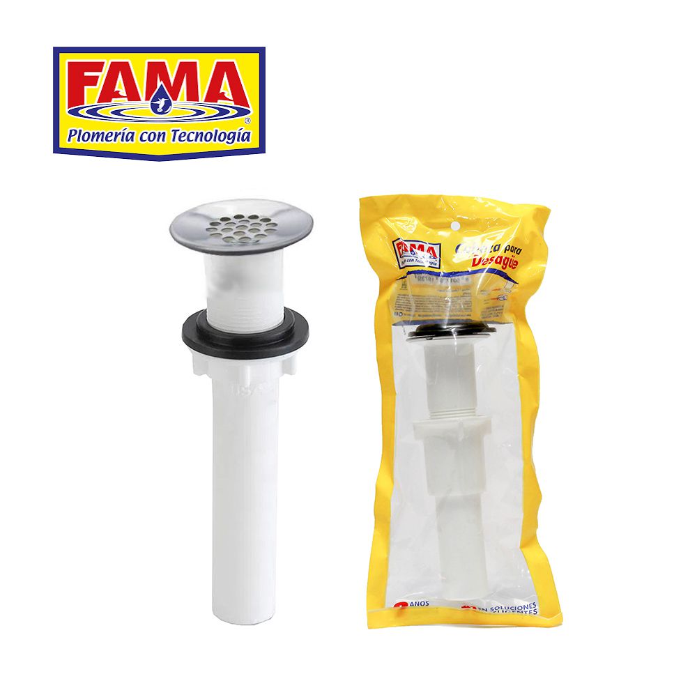 DESAGUE PARA LAVABO CON REJILLA 1 1/4 * 7 PVC 9737