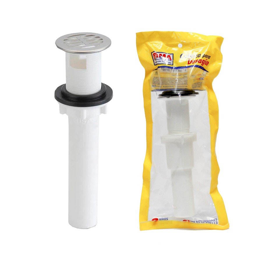 DESAGUE P/LAVABO C/REJILLA 1 1/4 * 7 PVC 9737