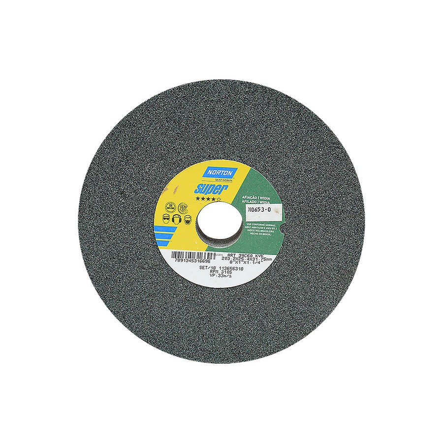 RUEDA ESM. NORTON PARA TUGST. 8 X 1 X 1 1/4  A-60
