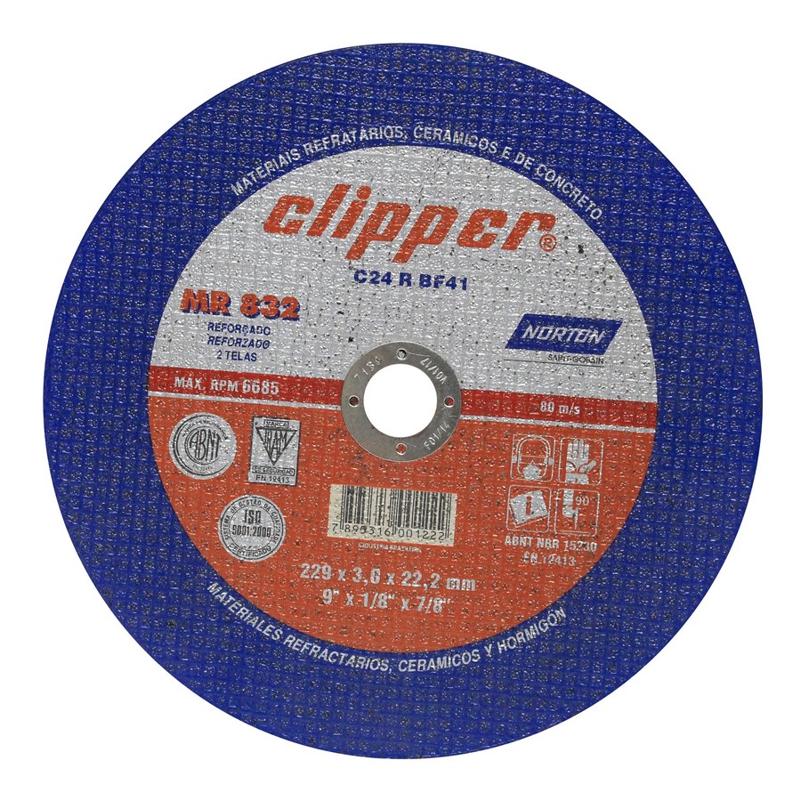 DISCO P/CONCRETO NORTON T41 X 9  BDA35 / MR832 (NC)