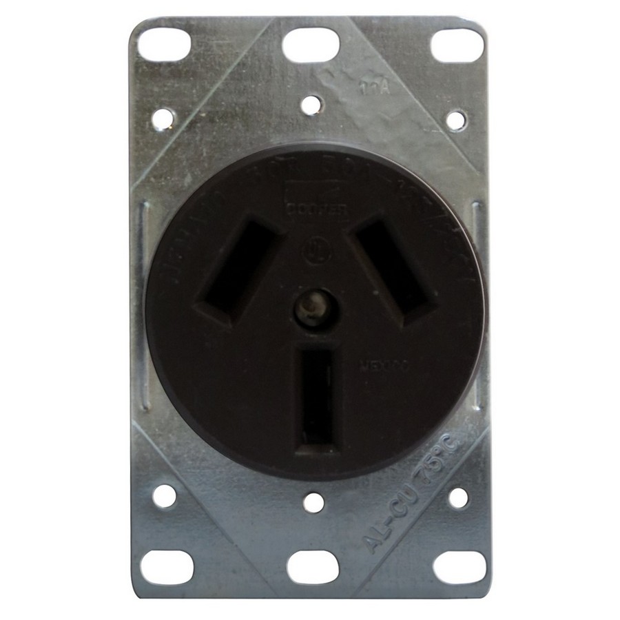 TOMA CTE. HEMBRA P/COCINA C/PLACA 32/327P