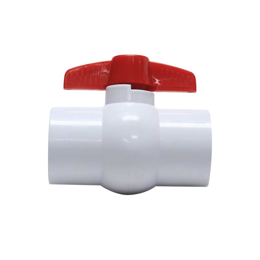 VALVULA PVC BOLA SIN ROSCA 1