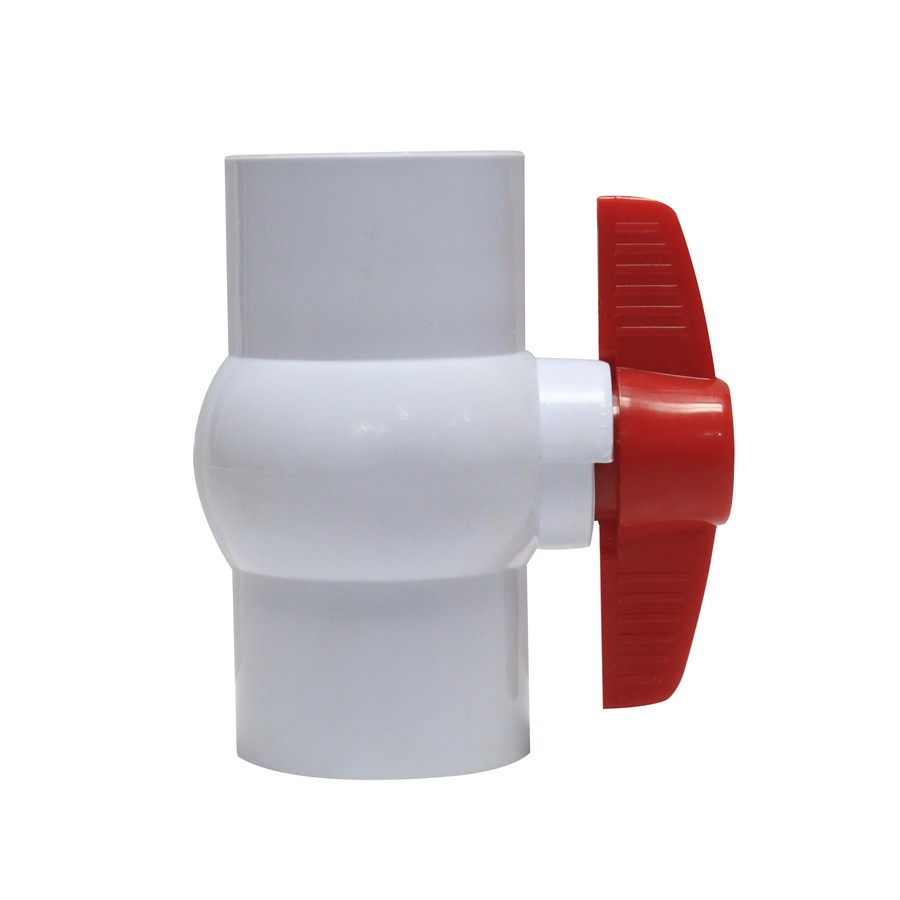 VALVULA PVC BOLA SIN ROSCA 2