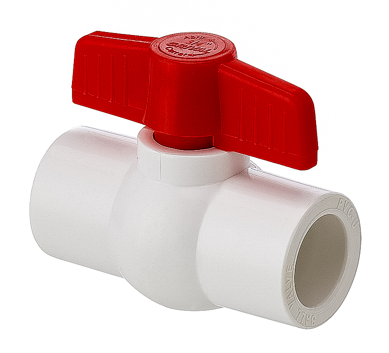 VALVULA PVC BOLA SIN ROSCA 3/4