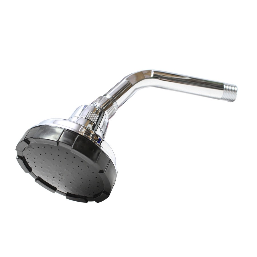 REGADERA PLASTICA CON NIPLE V&amp;G CROMO 3 1/2