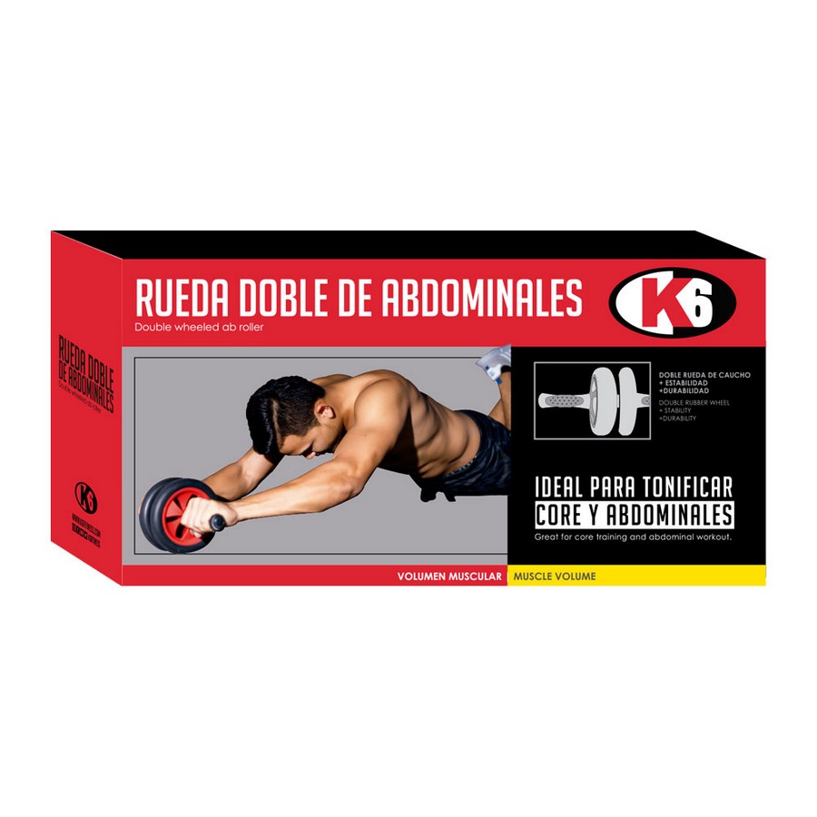 RUEDA ABDOMINAL K6 RUEDA DOBLE 67090