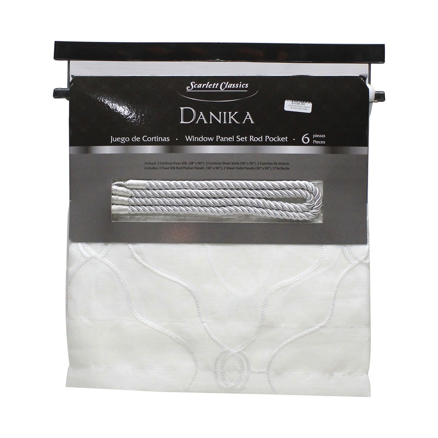 CORTINAS P/SALA DANIKA BLANCO SCR-10096
