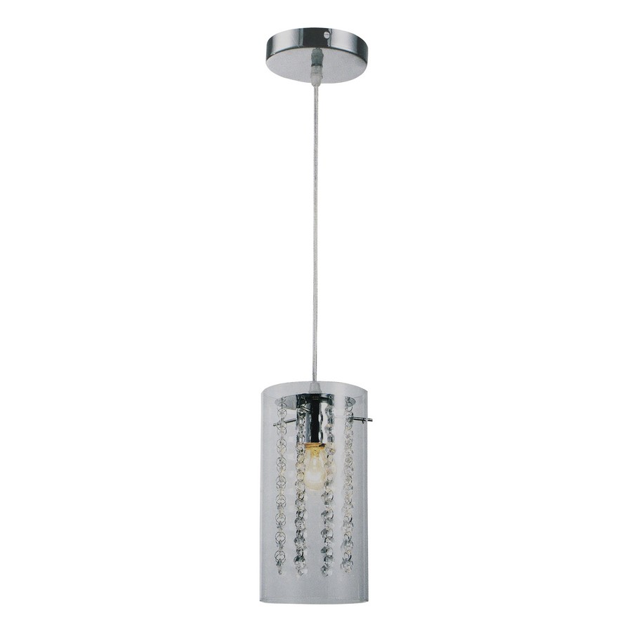 LAMPARA COLGAR CILINDRO VIDRIO 10X120CMS 110-130V 26351A