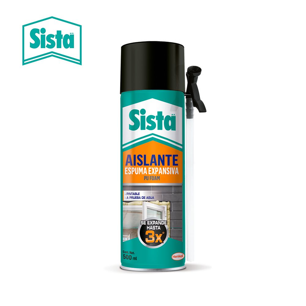 SPRAY AISLADOR ESPUMA EXPANSIVA 500ML SISTA