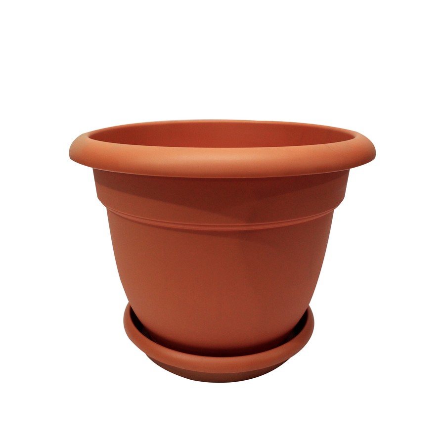 MACETERO PLASTICO C/BASE 27X26 CMS DHALIA-13
