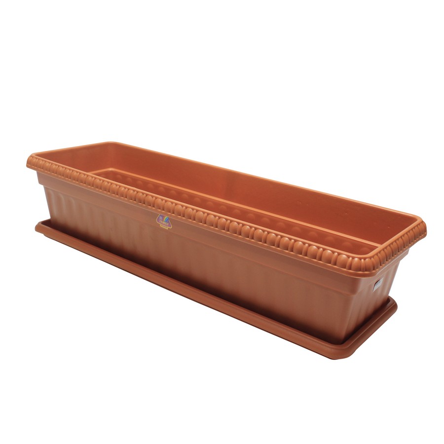 MACETERO RECTAN. PLASTICO CON BASE 16 CMS WNY-1164
