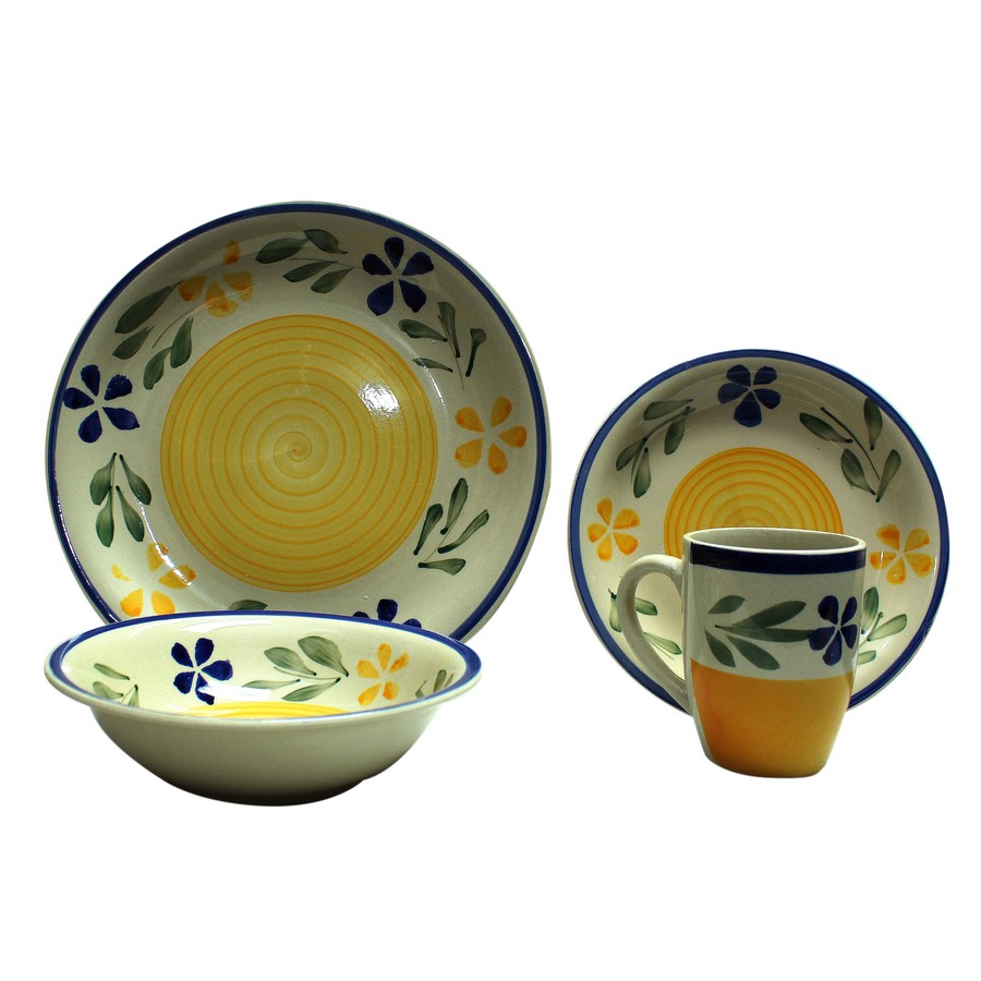 VAJILLA DE PORCELANA 16 PZS. VS-16STW