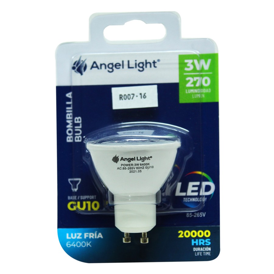 REFLECTOR DICROICO LED BLANCA 3W A105-LTPGU-3W
