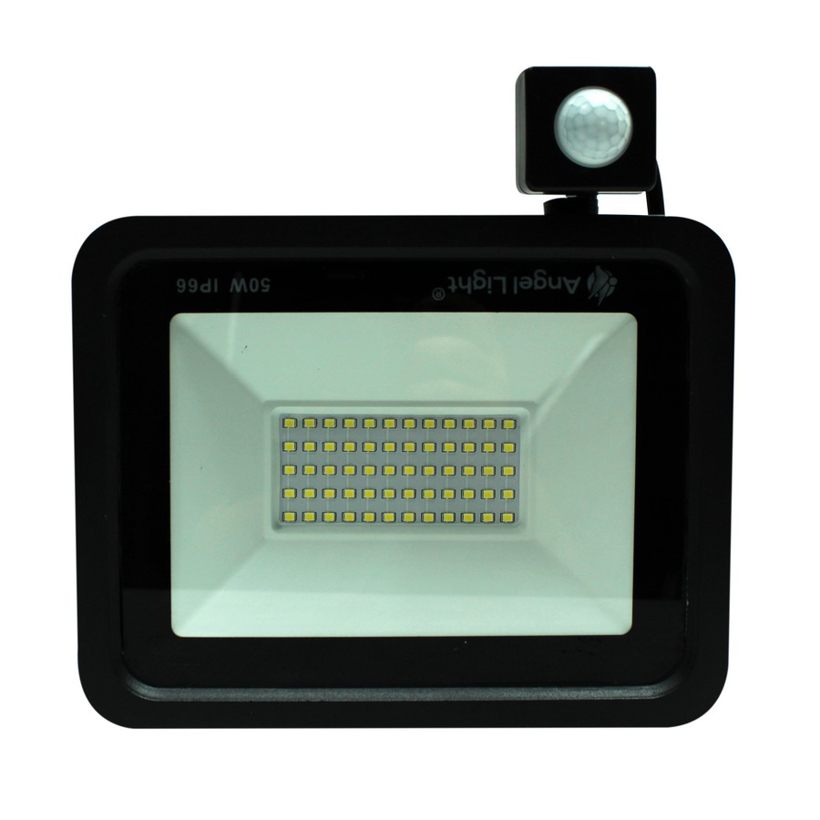 LAMPARA LED TIPO REFLECTOR C/SENSOR MOV. 50W A105-FLS-50W