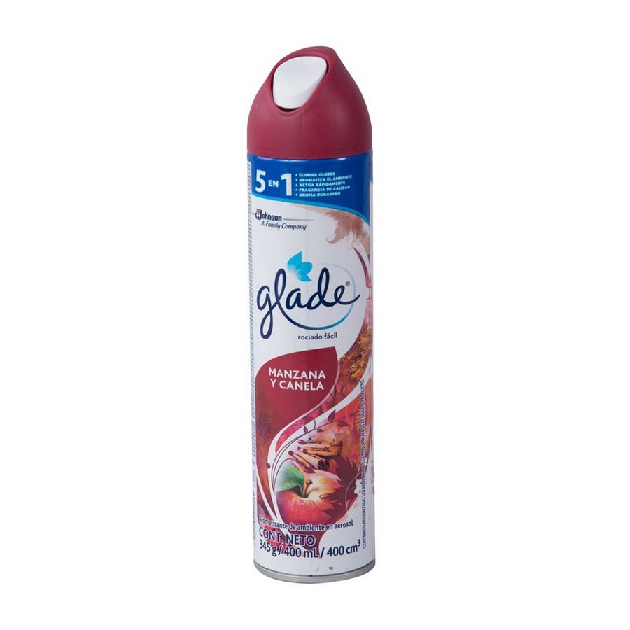 AROMATIZANTE GLADE MANZANA Y CANELA AEROSOL 400ML