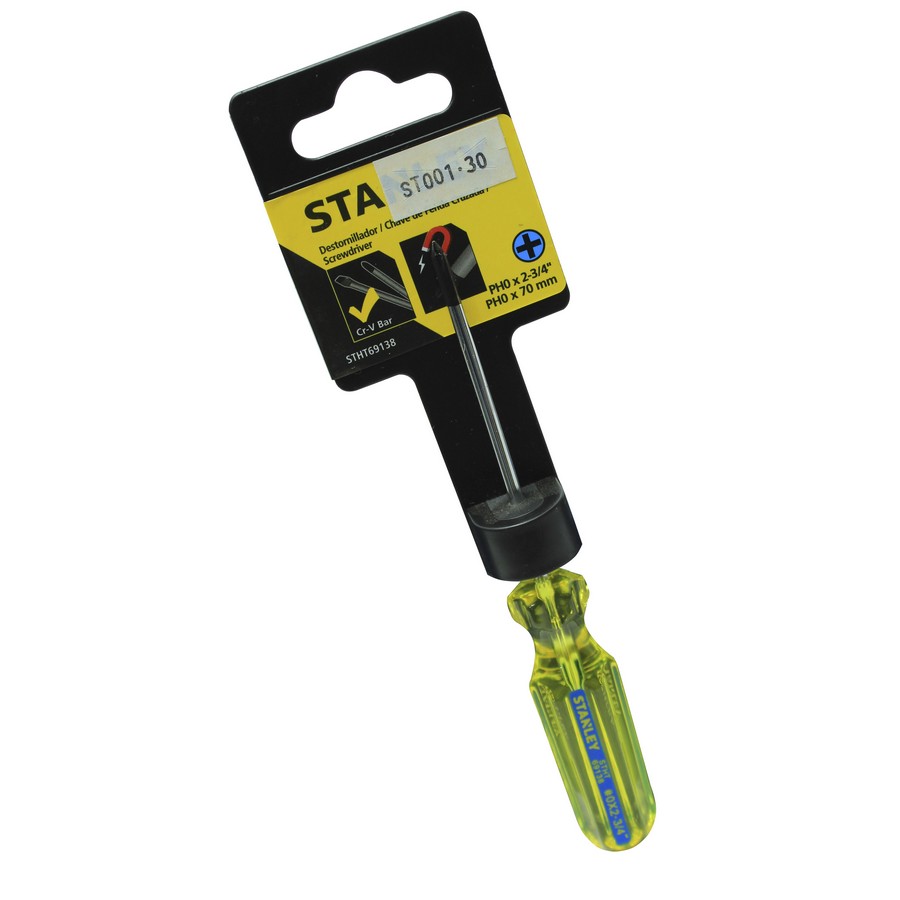 DESARM. PHILLIPS #0 INDUSTR. 1/8X2-3/4 PLG. STANLEY STHT69138
