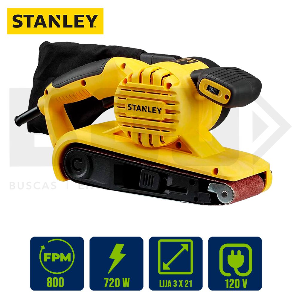 LIJADORA DE BANDA 3X21PLG. 3 POS. STANLEY STGS7221/SB90-B3 (NC)
