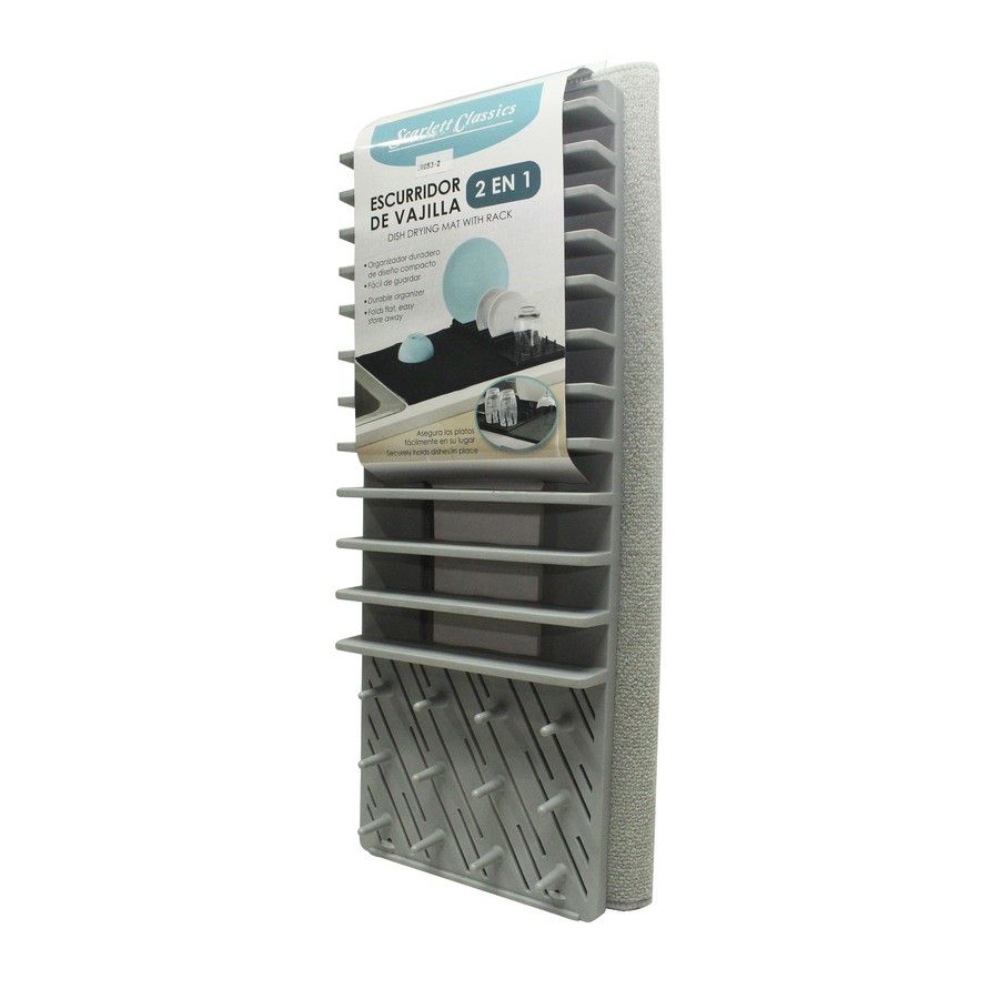 ESCURRIDOR PLATOS CON TAPETE MICROF SCR-2437
