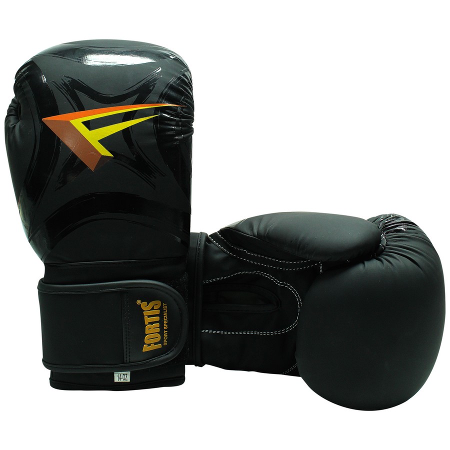 GUANTE BOXEO 14OZ NEGRO FOR-8000-14-BK