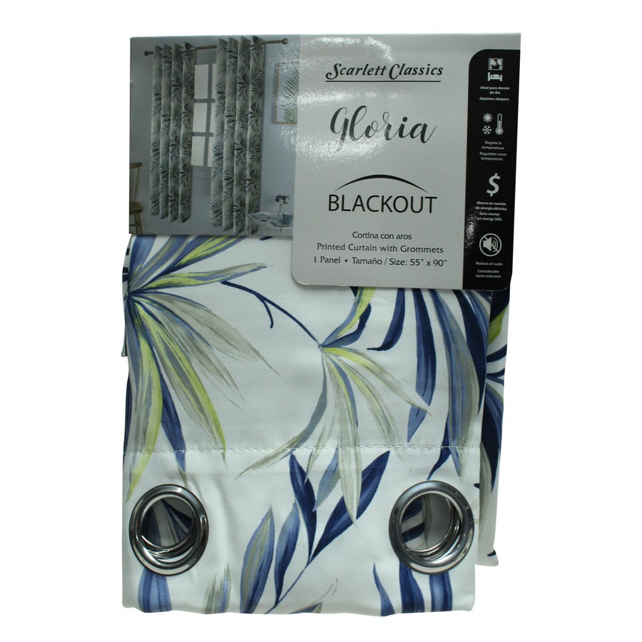CORTINA PARA SALA 55X90 PULG BLACKOUT GLORIA SCR-2435