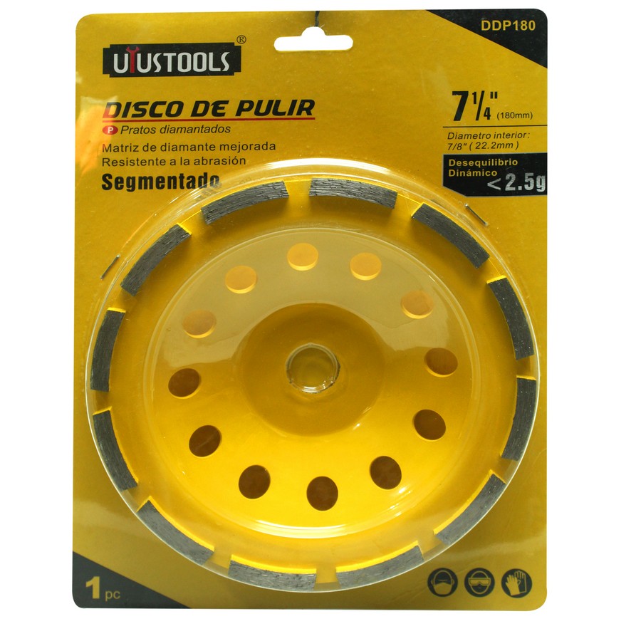 DISCO DIAMANTE PULIR SECO 7 1/4 DDP180