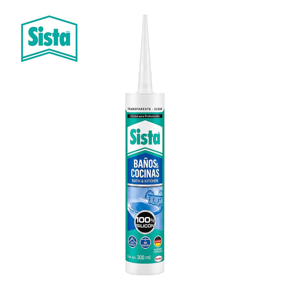 SELLADOR SILICON BAÑOS Y COCINA TRANSP. 300ML F101 SISTA