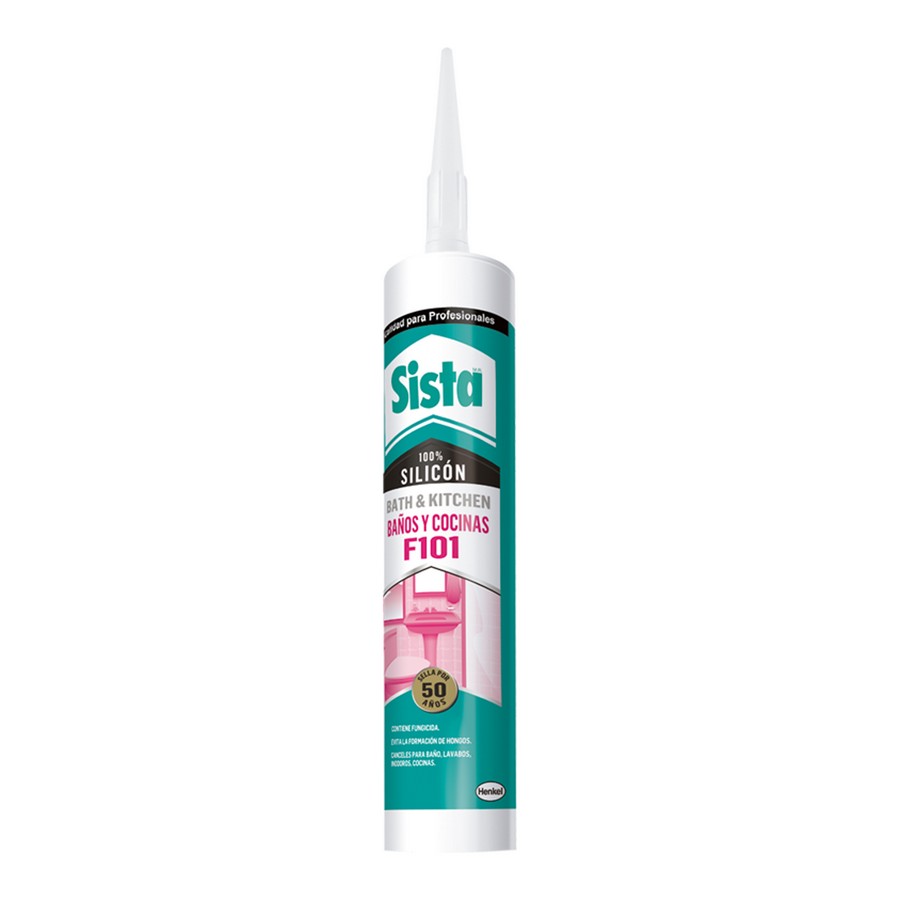 SELLADOR SILICON BAÑOS Y COCINA TRANSP. 300ML F101 SISTA