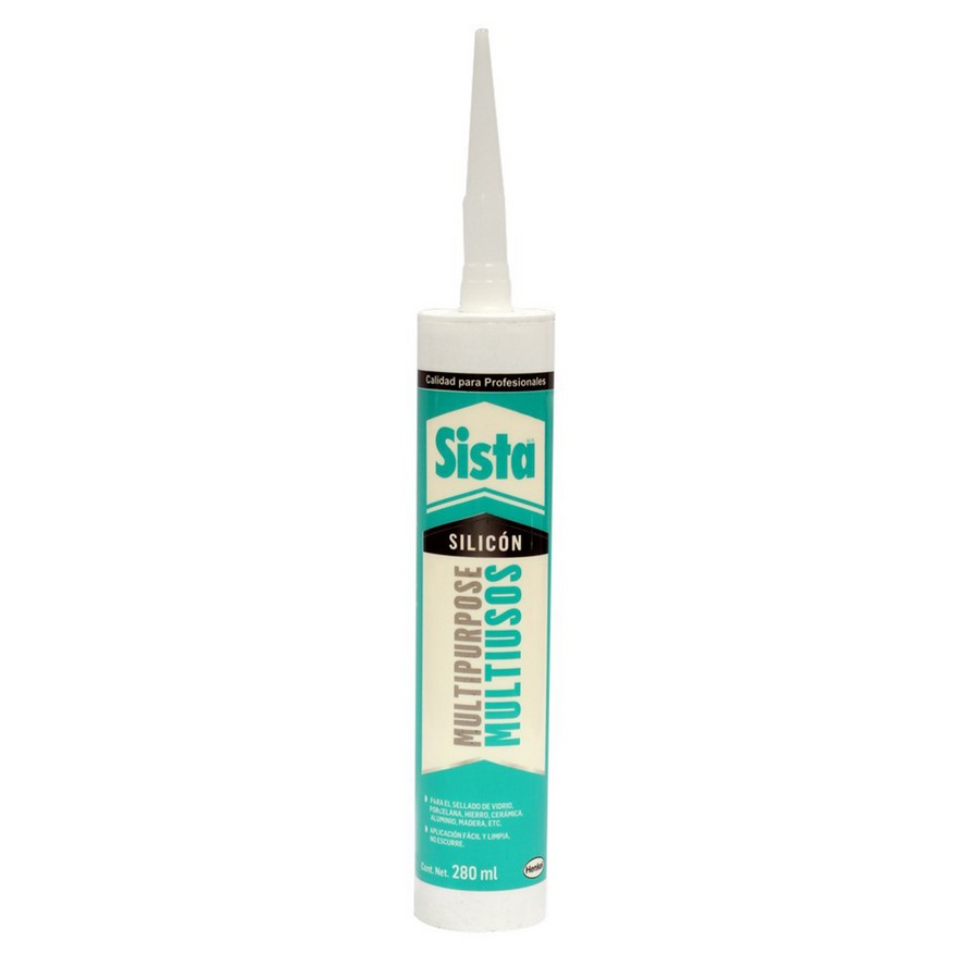 SELLADOR SILICON USO GENERAL BLANCO 280ML SISTA