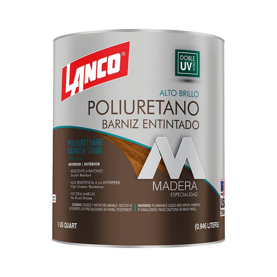 BARNIZ POLIURETANO CON TINTE COLOR ARCE 1/4 LANCO PV3401-5