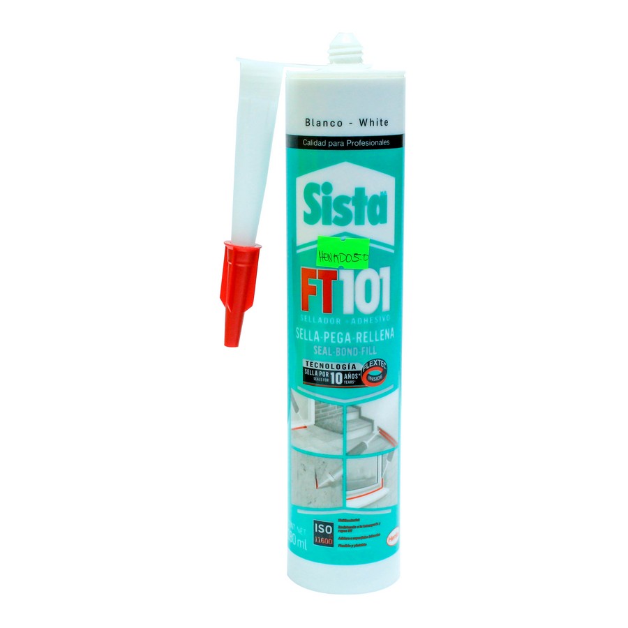 SELLADOR Y ADHESIVO FLEXTEC BLANCO 280 ML. FT 101 SISTA (PE) (NC)