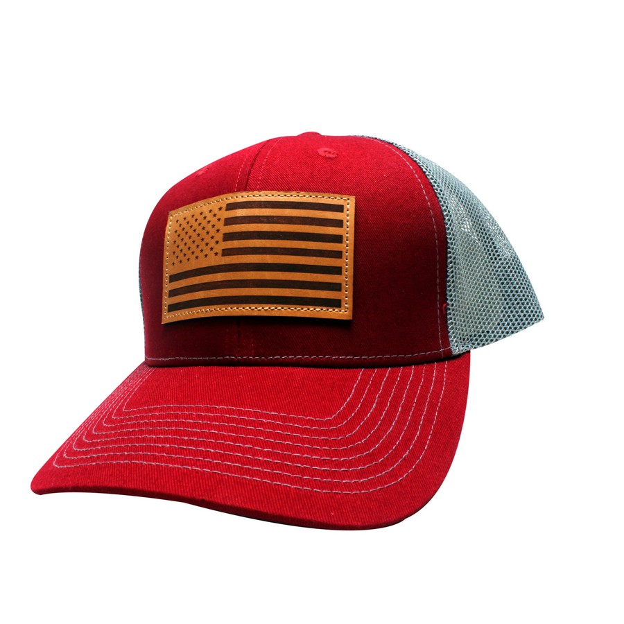 GORRA OUTDOOR USA LEATHER PATCH FLAG USA771-CG