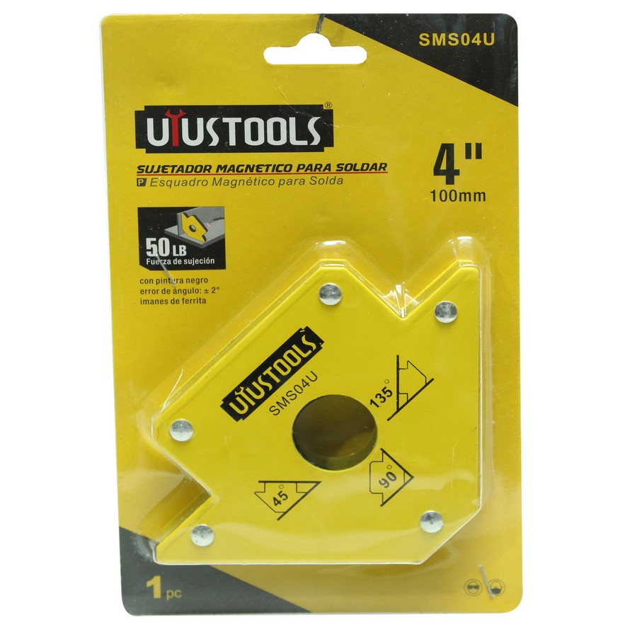 ESCUADRA MAGNETICO P/SOLDAR 4PULG/50LB UYUSMS04U