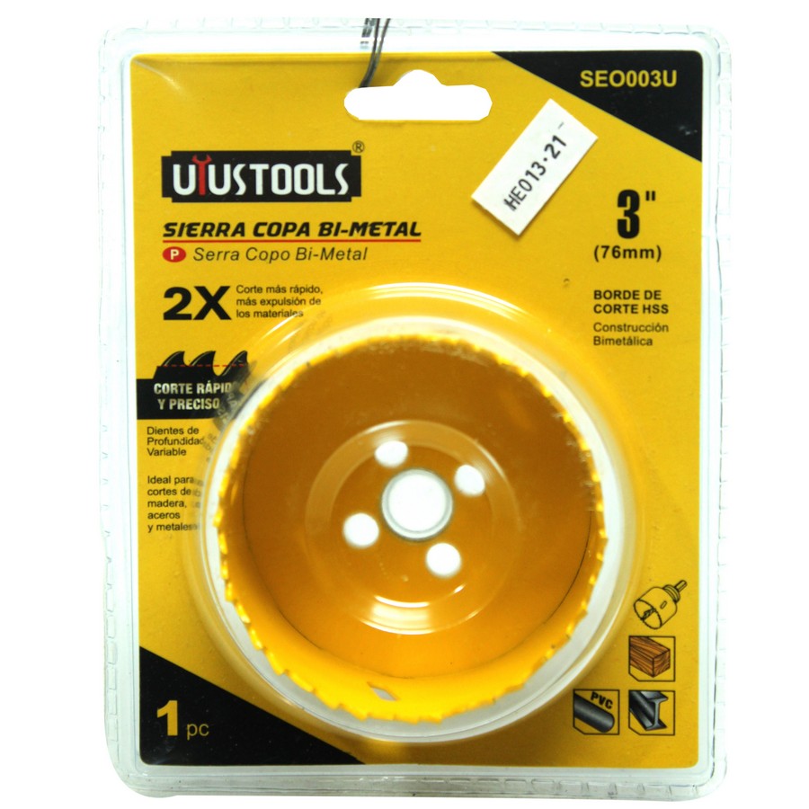 SIERRA COPA BI-METAL 3 PULG (76mm) UYU SEO003U