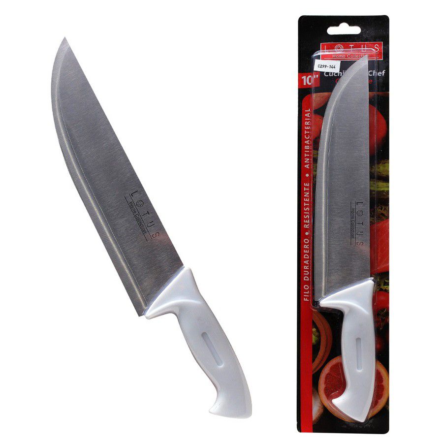 CUCHILLO CHEF ACERO INOX 10 PULG 225G KN1-065 (DESC)
