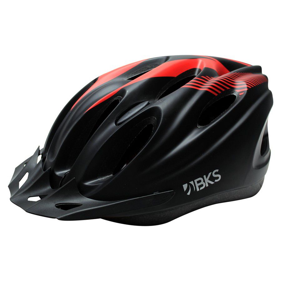 CASCO BKS RACING P/ADULTO H350 NEGRO/ROJO M 33673