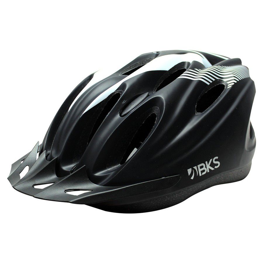 CASCO BKS RACING P/ADULTO H350 NEGRO/BLANCO M 33674