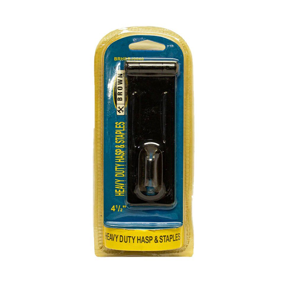 PORTA CANDADO NEGRO HEAVY DUTY 4.5 PULG BRHDBJ0040