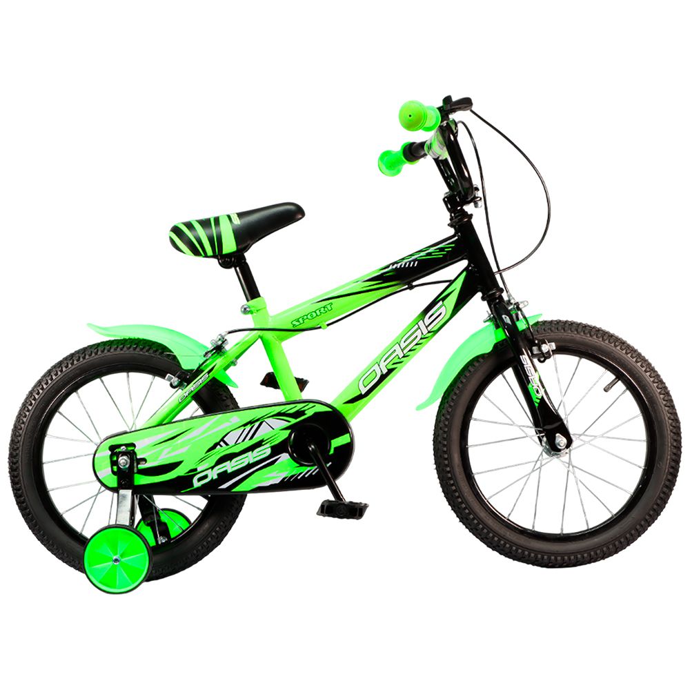 BICICLETA NIÑO OASIS RIN 16 VERDE OA-16139