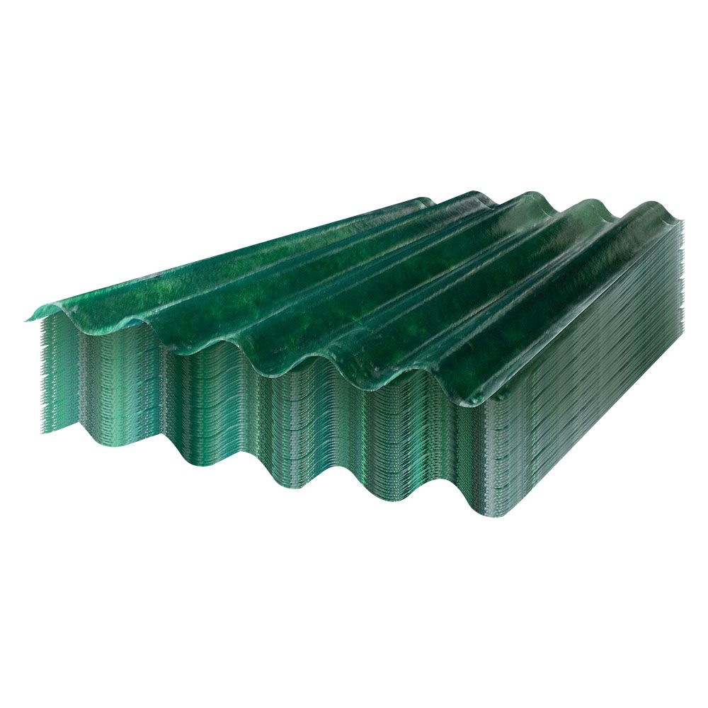 LAMINA PLAST CANAL DURALITA P7 CAL. 100 VERDE 6 PIES