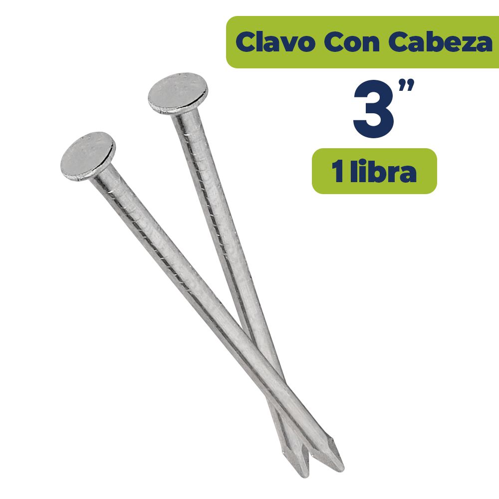 CLAVO ALAMBRE CON CABEZA 3 (LBS)