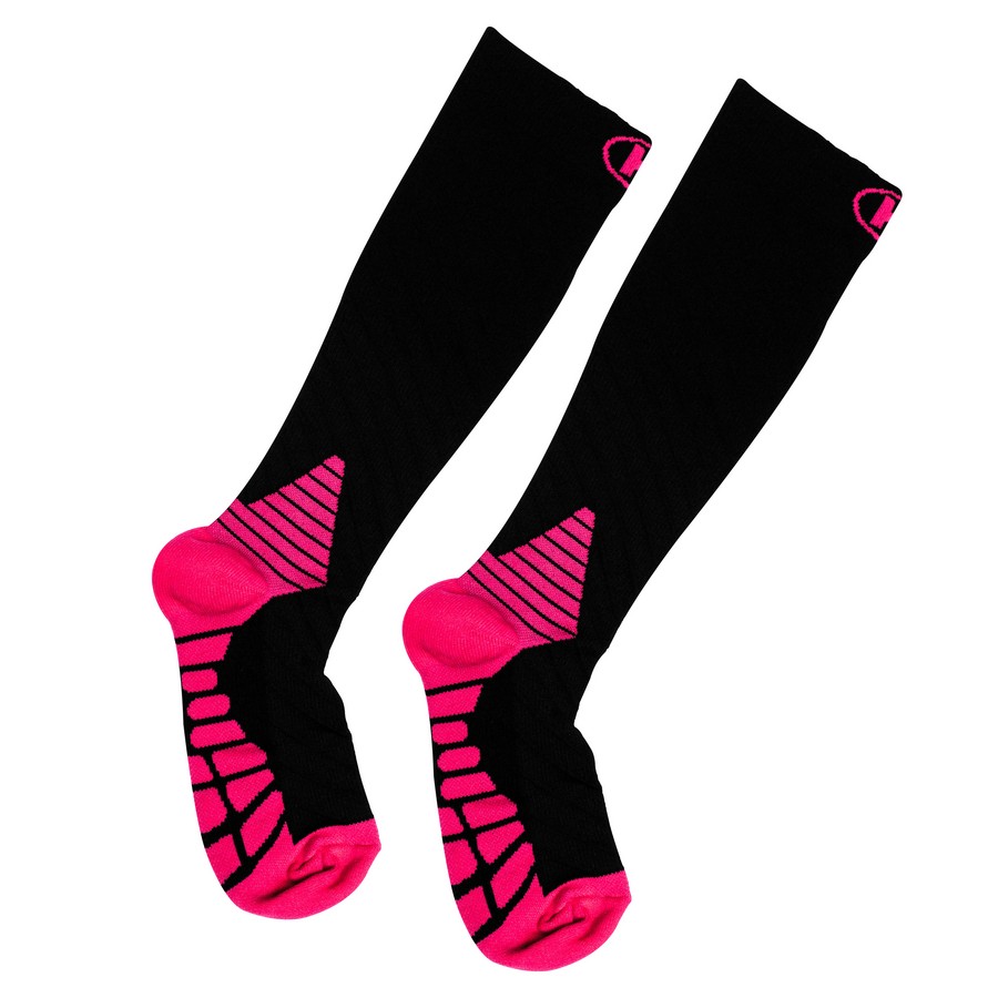 MEDIAS DE COMPRESIÓN PARA CORRER M FUCSIA 63005 (PAR) (NC)