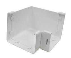 ESQUINERO PVC EXTERNO P/CANOA LISA AMANCO 910374