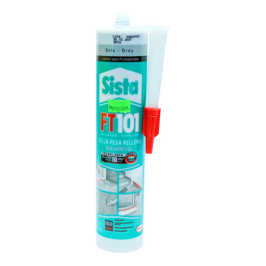 SELLADOR Y ADHESIVO FLEXTEC GRIS 280 ML. FT 101 SISTA (PE) (NC)