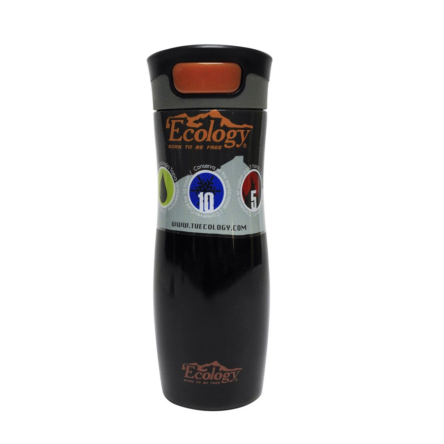 VASO TERMICO ECOLOGY PINGÜINO REAL 16OZ AZUL/NEGRO 12202