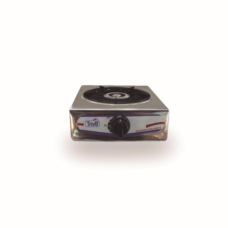COCINA DE MESA ACERO INOX. GAS 1Q CON CHISPERO ECOCINA QH-A1