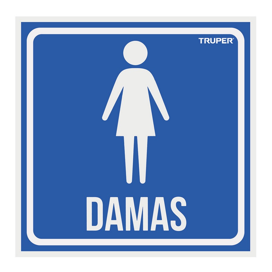 LETRERO DAMAS TRUPER 18478