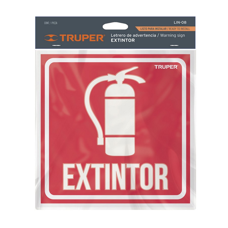 LETRERO EXTINTOR TRUPER 18434
