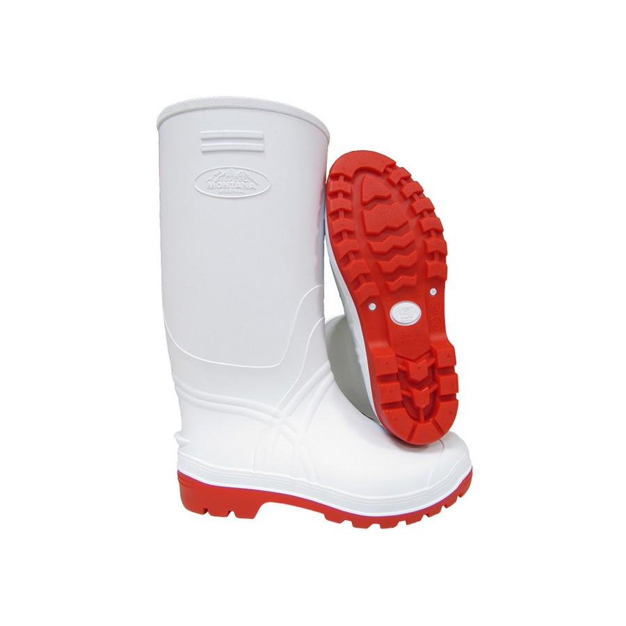 BOTA SUPER INDUSTRIAL BLANCA SUELA NITRILO Nº 41 (PAR)