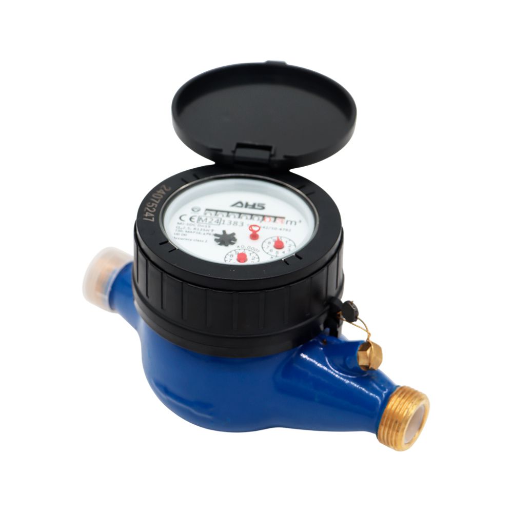 MEDIDOR AGUA ITALIANO AHS BRONCE 1/2 PULG SJLFC R160